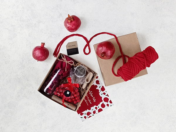 بسته یلدایی چیدمان شماره 2 - کد محصول: CBYalda-1486